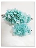 【プリザーブドフラワー／ヘアアクセサリーシリーズ2点セット／本当の紫陽花の髪飾り】静かな想いは心に秘めて。明るい空のような透明感ある髪飾り【 ラッピング付き】