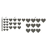 n. Sunforest 40グレーLove Heartsビニール壁デカール取り外し可能なDIY飾りステッカー赤ちゃん保育園壁アート壁画