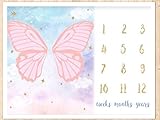 メモリアル ファブリック 赤ちゃん ベビー 記念 撮影 用 背景用布 ≪Dバタフライウィング 100×150cm≫ ≪Lollypops!!! オリジナル≫ [並行輸入品]