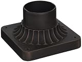 Artcraft Lighting Classico Cement Post Fitter Mount, Bronze by Artcraft Lighting