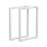 テーブルキッツ 奥行45タイプ角枠脚 ハイタイプ 2本組 ホワイト