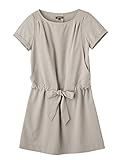 Angeliebe エンジェリーベ 産後用 ワンピース 授乳 ウェア フロント リボン ストレッチ ワンピ 授乳服 ママ 半袖 M グレージュ