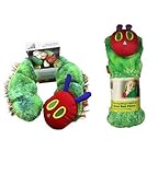Very Hungry Caterpillar Car Set: Adjustable Plush Seat Belt Pillow + Neck Support Pillow, Children's