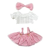AXLUCE ぬいぐるみ用 服 着せ替え コスチューム ぬいぐるみ本体なし ぬい服(ピンク)