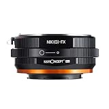 K&F Concept レンズマウントアダプター Pシリーズ KF-NGX.P (ニコンFマウント（Gタイプ対応）レンズ → 富士フイルムXマウント変換） 絞りリング付き