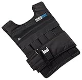 RUNFast rm40p RUNmax 12ポンド~140ポンド ウェイトベスト (ショルダーパッド付き) 40ポンド ブラック