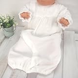 柔らかパイル地 新生児用 ツーウェイオール ホワイト