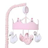 Lambs & Ivy Swan Lake Musical Mobile, Pink/White/Grey by Lambs & Ivy [並行輸入品]