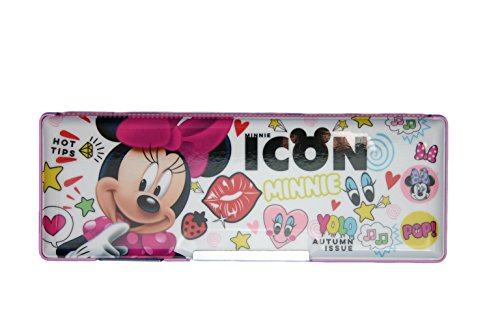 ディズニー 筆箱 ペンケース 両面開閉式 子供 キッズ 文房具 入学式 入園式 100 ミニー ホワイト 文具百貨