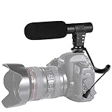 カメラ用 外付けマイク 一眼レフ 単一指向性 コンデンサーマイク D-SLR 録音感度切替 風防 3.5mmプラグ PR-MIC-05