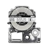 キングジム テプラPRO 用 互換 テープ カートリッジ 4mm SS4KW 対応 SS4Kの強粘着 白地 黒文字