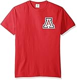 NCAAアリゾナワイルドキャッツ状態野球靴紐半袖快適カラーTシャツ、赤、レッド