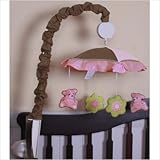 GEENNY Musical Mobile For Boutique Girl Teddy Bear 13 PCS Crib Bedding Set by GEENNY