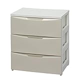 アイリスオーヤマ チェスト 3段 幅55cm ホワイト/アイボリー COD-553