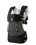 リルベビー LILLEBABY 抱っこ紐 【正規代理店輸入】 COMPLETE 6-in-1 6WAYベビーキャリア オールシーズンズプリント(ブラック×ホワイトドット) lb1006-08 新生児(