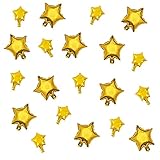 Motto Collection 20枚セット 星 バルーン ミニ 誕生日 風船 スター 星形 アルミ ホイル 誕生日 結婚式 プロム パーティー (シルバー)