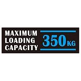 ステッカー 最大積載量 ブラックブルー 15x5cm(350KG)