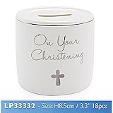on your christening money box by Lesser & Pavey