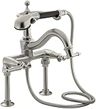 KOHLER K-110-4-BN Antique Bath Faucet, Vibrant Brushed Nickel [並行輸入品]