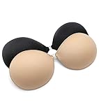 [LUPAPA] ストラップレスレスブラ 紐なしブラ ブラパッド 谷間メイク 強粘着力 滑り止め 安定感 詐欺胸 シリコンブラ 盛れる 水着 結婚式 オフショル ドレス用ブラジャー