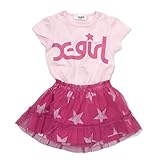 X-GIRL STAGES スカート付きロンパース Lピンク(15) 70