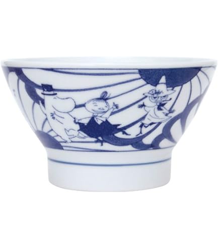 Amazon｜MOOMIN×amabro SOMETSUKE -CHAWAN- [ Raining ] 波佐見焼 茶碗 