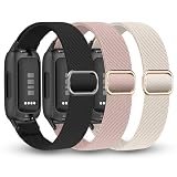 Fitbit Inspire 3対応 交換バンド ナイロン弾性スポーツInspire 3バンド ベルトソフト伸縮性ゴムバンド ストレッチバンド 簡単に取付