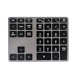 Sumeber テンキー Bluetooth5.0 +2.4 G無線 テンキー マルチペアリング 数字キーボード 金属構造 numlock連動 3台まで接続可能 Type-C充電式 ブルートゥーステンキー 超薄型 ナンバーパッド 数字キーボード パンタグラフ 35キー 左手デバイス iOS iPadOS Android Mac Windows 8/8.1/10/11 ChromeOS対応