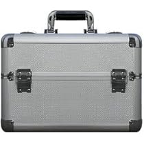 M·A·C メイクボックス アルミ製 収納ケース 大容量 プロ仕様 シルバー 41bsD6qnBML._AC_UL210_SR210,