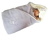 BlueberryShop LUXURIOUS FLEECE VERY WARM Swaddle Wrap, Blanket, Sleeping Bag baby shower GIFT PRESEN