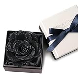 MAKEFUTURE Diamond Rose 9 プリザーブドフラワー フラワーボックス ダイヤモンドローズ アモローサ(レザーブラック)