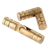 20個入り 蝶番 円筒形 純銅真鍮ヒンジ ジュエリーボックス用 隠し見えないヒンジ 箱掛け金 ネジに付き 装飾 金具 4*20MM