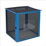 テラモト　自立ゴミ枠　折りたたみ式　黒　DS-261-012-9　700×700×700ｍｍ　340L　【ゴミストッカー　ゴミ収集庫】