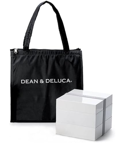 Amazon｜DEAN&DELUCA 三段重 大 ホワイト 仕切りあり 4~5人用 お弁当 