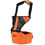 抱っこひも ベビーキャリア LaNova 新生児用品 簡単抱っこ紐 (通気性よい 軽量) オレンジ