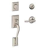 Schlageロック会社f60 V追加619 BIR追加Schlage AddisonサテンニッケルハンドルセットBirminghamレバー