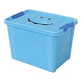 笑顔がかわいい！！「スマイルボックス Lサイズ」【IT】ブルー(#9815097)サイズ：幅40×奥行28×高さ27.5cm