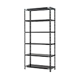 プラス AB 抗菌 スチールラック 耐荷重150kg/段 6段 幅88.7 奥行46.2 高さ210cm AB-2084-6 ブラック 698454