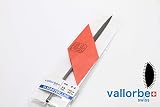 魁 VALLORBE精密ヤスリ 燕尾#4 全長160mm 刃長80mmアウトレット バローベ