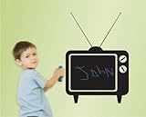 Peel and Stick Chalkboard Tune In Chalkboard Wall Decal [並行輸入品]