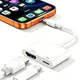 【2026新型改良】2in1 Type-C HDMI 変換アダプター 4K@60Hz Typec iPhone hdmi変換ケーブル タイプc hdmi type-c アダプター 100WPD急速充電対応 Thunderbolt 3/4とGalaxy SシリーズとiPhone 17/16/15とMacBook Air/ProとiPad Air/Proシリーズに対応仕事/自宅でTVやモニターホワイト