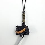 EZO BROWN BEAR　鮭喰い熊 ストラップ