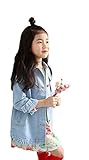 (チェリーレッド) CherryRed 子供服 子供コート キッズコート アウター トレンチコート デニム 防風 保温 160 ブルー