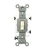 Leviton CSB3-15T 15 Amp, 120/277 Volt, Toggle 3-Way AC Quiet Switch, Commercial Grade, Grounding, Li
