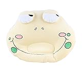 ベイビーアンチロールピロー幼児を防ぐフラットヘッド枕の幼児枕カエルイエロー