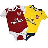 アーセナルFC – Authenticキュートベビーボディスーツ2パック