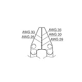 白光:ベント型ブレード AWG26-36用 G2-1603 000056304703