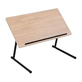 LITENStaD 折りたたみ 昇降式 角度調整 テーブル オーク×ブラック LSD-03-FLT-okbk