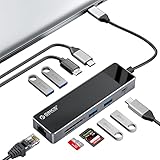 ORICO USB C ドッキングステーション 10-in-1 3*USB3.0 100WPD充電 4K@30Hz HDMI出力 MicroSD/SDカードスロット ギガビットイーサネット LAN ポート 5Gbpsデータ転送 USB ハブ セルフパワー/バスパワー両対応 Mac OS/Windows8/10/Android 対応
