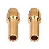 Merssavo 5X真鍮ドリルチャックコレットビット4.8ミリメートル1.0mmシャンクロータリーツール用